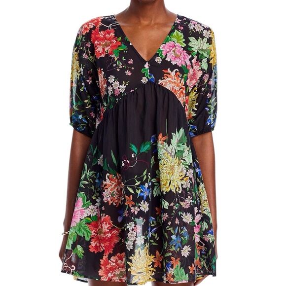 Johnny Was Women's Metalli Notte A-Line Dress Medium - Picture 8 of 14